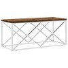 vidaXL Coffee Table Silver and Varied Browns - 2 of 2