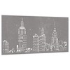 VidaXL Patio Wall Decoration 41.3 in.x21.7 in. Corten Steel Skyline Design - 3 of 4