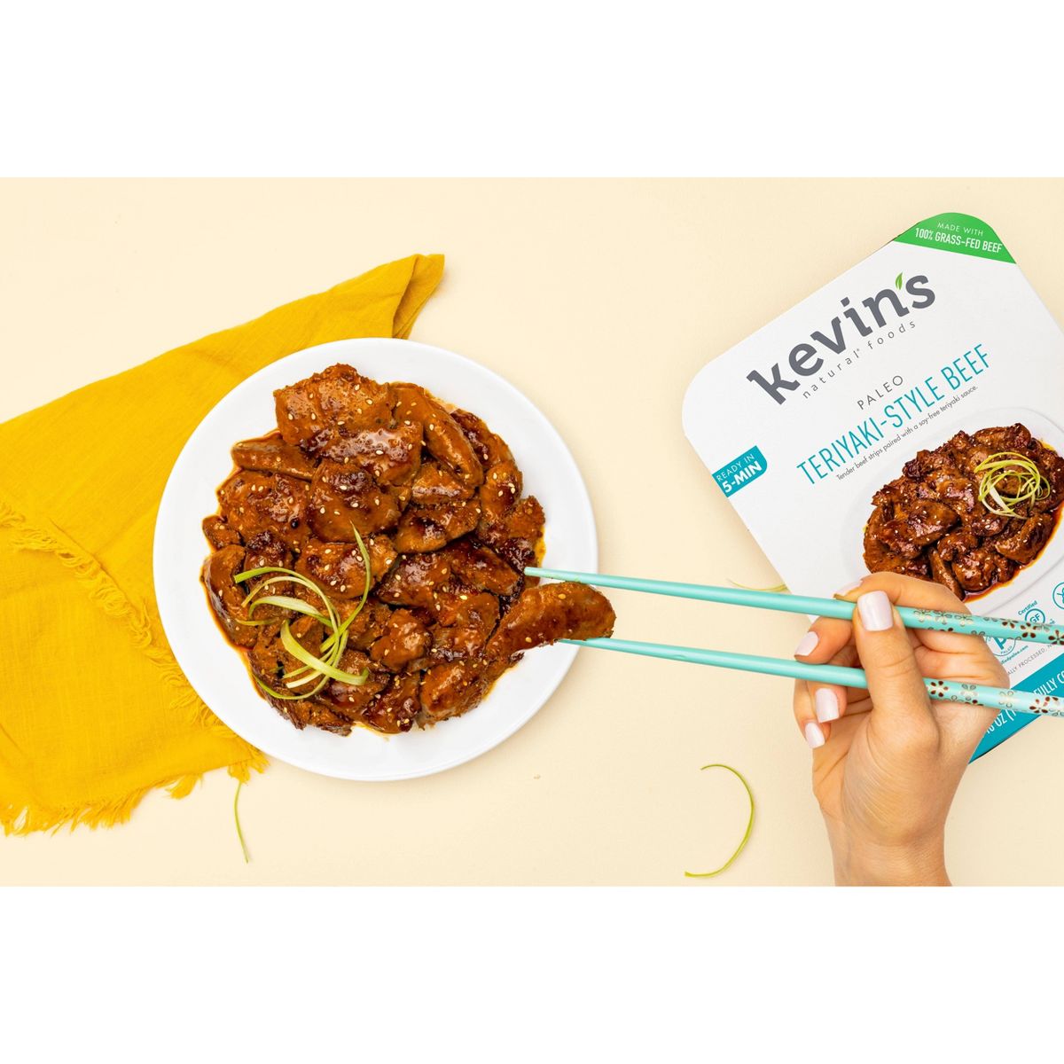 Kevin's Gluten Free Teriyaki-Style Beef - 16oz: Certified Gluten-Free, High Protein - thumbnail 5