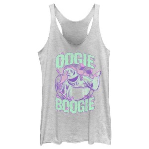 Women's The Nightmare Before Christmas Slimy Oogie Boogie Racerback Tank Top - 1 of 4