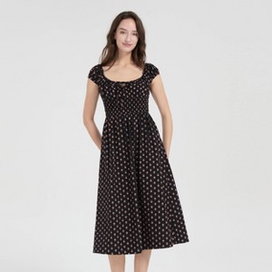 Vestido midi boho de manga corta para mujer - Universal Thread™