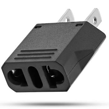 Fosmon Compact Europe to USA Travel Outlet Adapter Plug