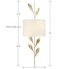 Crystorama Lighting Broche 2 - Light Sconce in  Antique Gold - 3 of 3