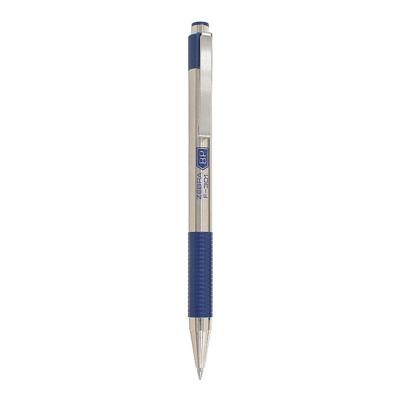 Zebra Pen F-301 Stainless Steel Retractable Ballpoint Pen 521182, 3 of 6