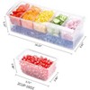 Aoibox Condiment Server Tray with Lid, Ice Party Serving Bar, Chilled Caddy, Garnish Holder, Salad Platter, Compartment Tray for Buffet & Entertaining - 3 of 4