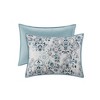 3 Pcs Elegant Floral Print Cotton Comforter Set, All Season Stylish Home Textile fits Lux Bedroom Decor - 2 of 4