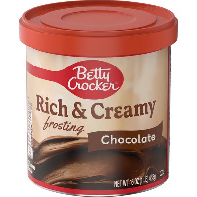 Betty Crocker Rich & Creamy Chocolate Frosting (Actual Item May Vary) 16.0 oz