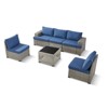 Outdoor Sectional Sofa Patio Furniture Sets with Thickened Cushions - 3 of 4