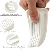 Attop 4-Pack Rubber Door Stoppers - 4.8x2.2x1.3in White Floor Wedge Door Stops, Stackable Non-Slip Door Stopper for Bottom of Door - 3 of 4