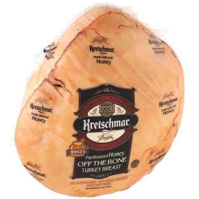 Kretschmar Pan Roasted Honey Off the Bone Turkey Breast - Deli Fresh Sliced - price per lb