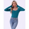 INSPIRE CHIC Women's Thermal Shirts Base Layer Long Sleeve Underwear Fall Winter Pajama Tops Basic Shirt - 3 of 4