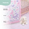 The Peanutshell Butterfly Song Crib Bedding Set and Stuffie Plush Toy - 4 Piece Set - 4 of 4