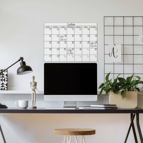 Dry Erase Calendar Decal for Walls, White Board Stickers | Trendy Wall  Designs