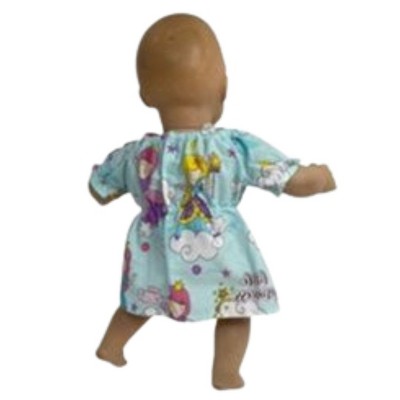 Doll Clothes Superstore Blue Princess Print Dress Fits 15 Inch Baby Dolls