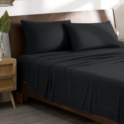Premium 4 Way Microfiber Stretch Knit Sheet Set by Bare Home