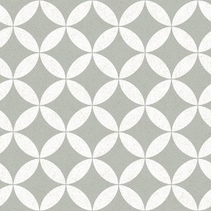 Tempaper & Co. Terrazzo Star Removable Peel and Stick Wallpaper, Stone Gray, 28 sq ft: Vinyl, Self-Adhesive, Geometric, Peelable - 1 of 4