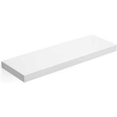 White MDF Modern Floating Wall Shelf for Living Room and Bedroom