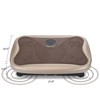 VisioGear Vibration Plate Fitness Platform, Shaking Workout Board, Weight Loss Equipment for Men and Women, Gold & Black, 21.9"*14.4"*5.5" - 3 of 4