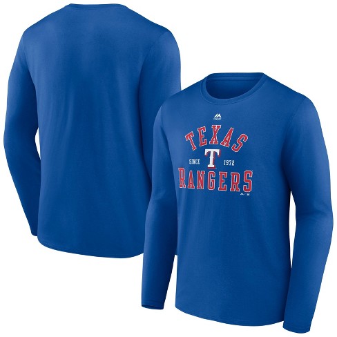MLB Texas Rangers Men's Long Sleeve Core T-Shirt - S