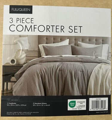 Full/queen Mina Waffle Weave Textured Comforter Set Sage Green - 510 ...