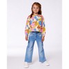 Deux par Deux Girl Printed French Terry Sweatshirt Fruits on Yellow Background - 10 Years - 3 of 4