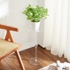 Acrylic Drink Table, 10" L x 10" W x 21.3" H Acrylic Side Table, Small Round Side Desk for Living Room, Clear - 2 of 4