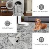 coucheta Multi-Size Washable Vintage Area Rug, Traditional Distressed Foldable Non Slip Floral Print Carpet, for Living Room, Dining Room, Office - 3 of 4