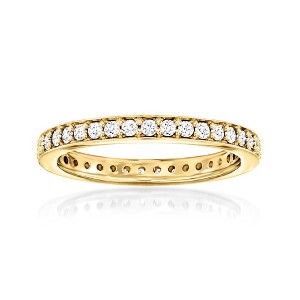 Ross-Simons 0.50 ct. t.w. Lab-Grown Diamond Eternity Band in 18kt Gold Over Sterling - 1 of 4