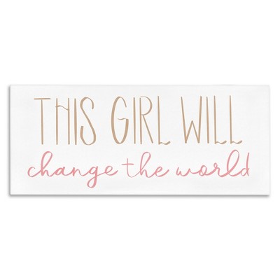 Stupell Industries Girl Power Motivational Phrase, 48" x 20"