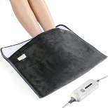 Foot Warmer Electric Heated Foot Warmer - Extra Large Foot Heating Pad - 3 Temperature Settings, Auto Shut Off, Machine Washable - Grey MedicalKingUsa