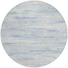 Sky Blue And Ivory Abstract Washable Indoor Outdoor Area Rug - 4 of 4