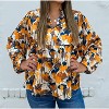 Women's Autumn Petals Batwing Top - Joy Joy - 3 of 4
