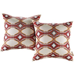Modway 2 Piece Outdoor Patio Pillow Set in Repeat - 1 of 2