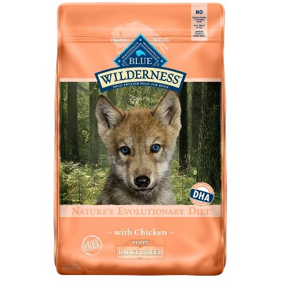 Blue Buffalo Wilderness Grain-Free with Chicken Large Breed Puppy Dry Dog Food - 24lbs