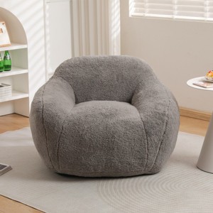 Giant Bean Bag Chair with Spacious Design, Bean Bag Couch with Armrest, Large Bean Bag Chair with Memory Foam Filler-Cuddlewood - 1 of 4