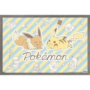 Trends International Pokémon: Flower Café - Sketch Framed Wall Poster Prints - 1 of 4