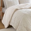 Okak All Size 3-Piece Thickened Knit Chenille Bed Comforter Set with Pillow Shams,Comfortable Lambswool Quilt Bedding Sets,Machine Washable - 3 of 4