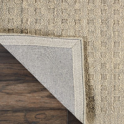 Handmade Perris Taupe Wool 8' x 10' Rectangular Area Rug