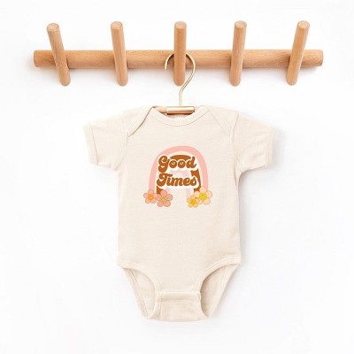 The Juniper Shop Good Times Rainbow Baby Bodysuit