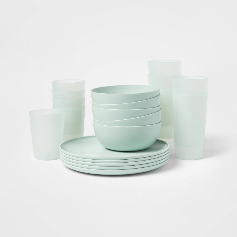 20pc Plastic Dinnerware Set - Room Essentials™, 1 of 6
