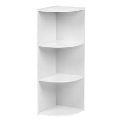 IRIS USA 3-Tier Small Spaces Wood Bookshelf, Storage Shelf