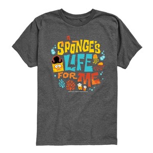 Boys' - Spongebob Squarepants - Spongebob: The Search For Squarepants Sponges Life For Me Short Sleeve Graphic T-Shirt - 1 of 4