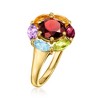 Ross-Simons 1.80 Carat Garnet and 1.00 ct. t.w. Multi-Gemstone Ring in 18kt Gold Over Sterling - 3 of 4