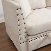 30'' Vintage Modular Sectional Sofa, Convertible Multiple Combination Sofa Couch with Storage  (1 side stool) - 3 of 4