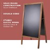 Artloge Heavy Duty A-Frame Magnetic Chalkboard 2-Sided FreestandingChalkboard Sign Sidewalk Cafe Menu Board Wedding Signage -Brown - 4 of 4