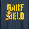 Women's - Garfield - Grunge Lightweight French Terry Wide Neck Long Sleeve Shirt - 2 of 4
