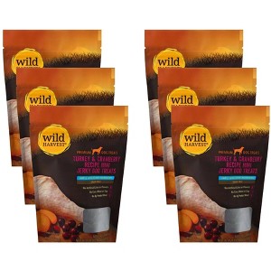 Wild Harvest Turkey & Cranberry Jerky Dog Treats - Case of 6/6 oz - 1 of 4