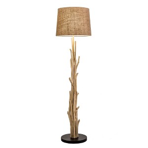 Modern Home Nautical Driftwood Branch Wooden Floor Lamp - 1 of 4