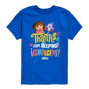 Boys' - Dora the Explorer - Boots Thanks For Helping Short Sleeve Graphic T-Shirt - 1 of 3