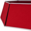 Northlight 26" Red Burlap with Reindeer Hexagonal Christmas Tree Collar - 3 of 4